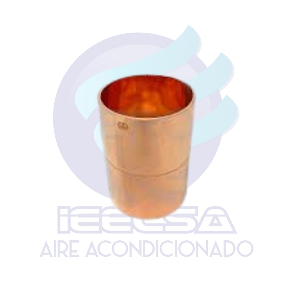 COPLE RANURADO COBRE SOLDABLE 3/8