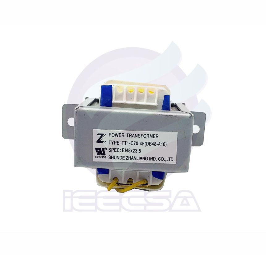 TRANSFORMADOR DE POTENCIA DE 220 VAC MOD.( TT1-C70-4F) (DB48-A16) MCA MIDEA