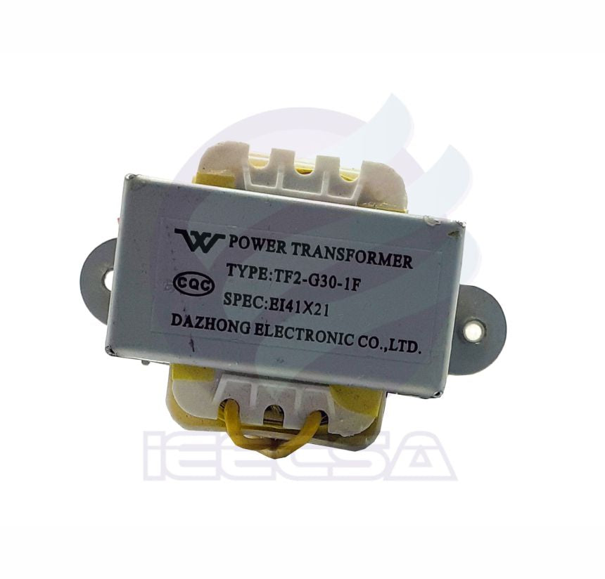 TRANSFORMADOR DE PODER DE 220 VAC A 12 VAC MOD. (TF2-G30-1F) MCA  MIDEA