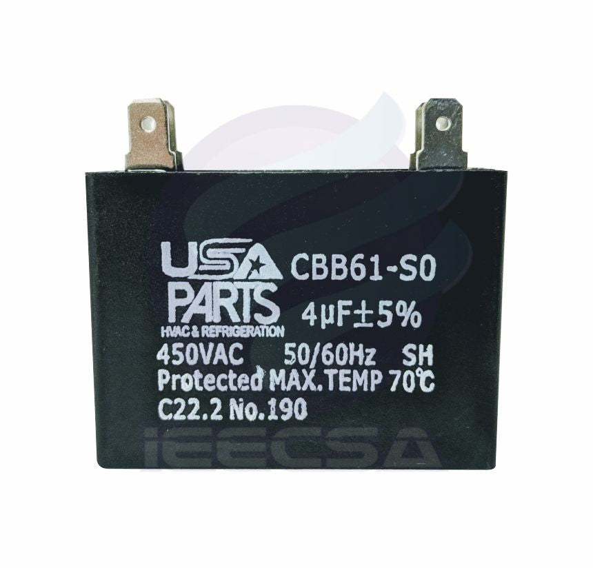 CAPACITOR 4.0MFD 450V CUADRADO PARA MOTOR LINK PARTS